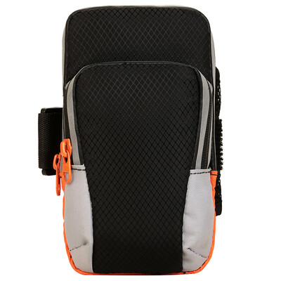 

Vancouver (F4Y) outdoor sports fitness bag men and women waterproof wrist pack 5.5 inch mobile phone arm night reflective running waist bag arm bag JS1309-A black orange
