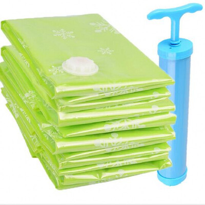 

Shun Jia shunjia compression bag vacuum storage bag transparent compression bag 4 sets 1 large 1 small 2 hand roll 9 wire gift hand pump