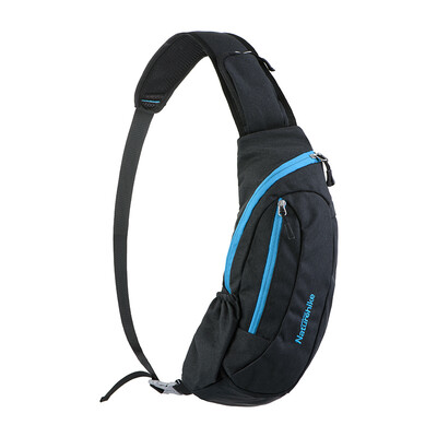 

NH Nuoke chest bag leisure men&women riding a sports shoulder Messenger bag multi - functional outdoor backpack black&blue