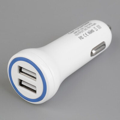 

Dual High Speed USB Port Quick Charge Car Charger For Cell Phones Tablets