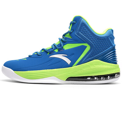

Anta (ANTA) men's shoes 91631101-2 half palm air cushion professional wear basketball shoes blue / fluorescent light green / silver 40.5