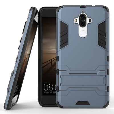 

Темно-синий Slim Robot Armor Kickstand Ударопрочный жесткий корпус из прочной резины для HUAWEI Mate 9