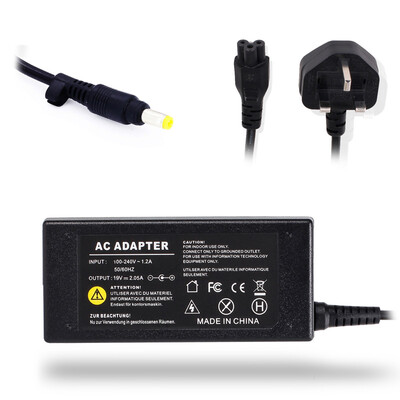 

40W 19V 2.05A AC Adapter Charger for HP Laptop Adapter UK Plug