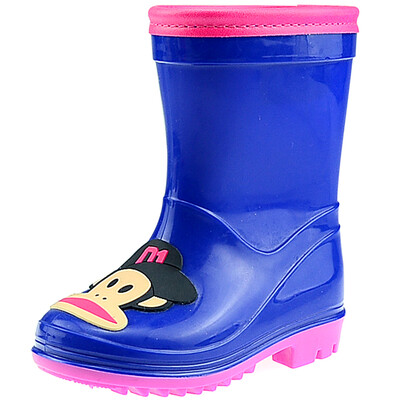 

PaulFrank mouth monkey children rain boots men&women baby boots fashion water shoes PF1003 treasure blue 25 yards