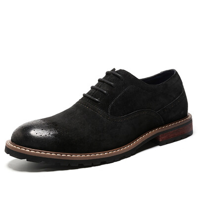 

OKKO retro shoes men&39s casual shoes lace shoes youth Bullock shoes online shoes 5790 black 44 yards