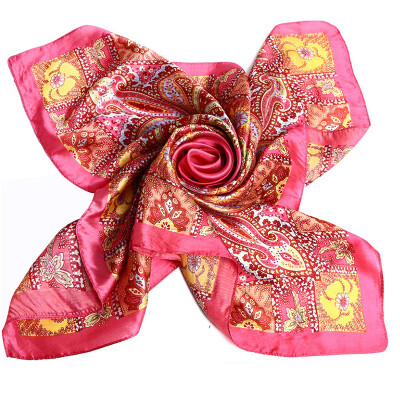 

MSEK WSJ141710 Women&39s scarves silk satin square generous scarves silk silk scarves 8 peach powder