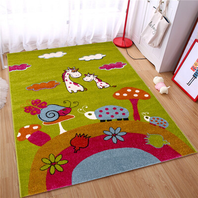 

Li home sofa blanket living room bedroom sofa coffee table simple cartoon baby slippery carpet blue elves 011901 120 170cm