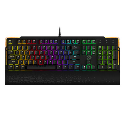 

Dale-u EK815 104-клавишный RGB полноцветный с подсветкой полный ключ no rush flow game механическая клавиатура чёрная зеленая ось