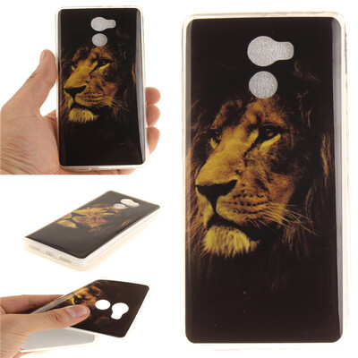 

Львы Pattern Мягкий тонкий ТПУ Резиновая крышка силиконовый гель чехол для XIAOMi RedMi 4