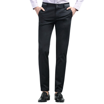 

Красная фасоль Hodo men business casual простая мода простой цвет мужской самосовершенствование casual брюки S5 черный 38