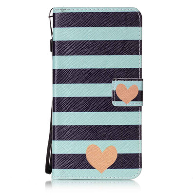 

Blue Stripes Дизайн PU кожа флип Обложка Кошелек для карты памяти чехол для Apple iPhone 6S Plus