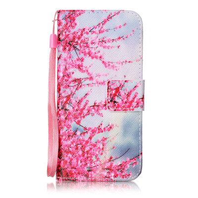 

Plum Blossom Design PU Leather Flip Cover Wallet Card Holder Case for Apple iPhone 6S