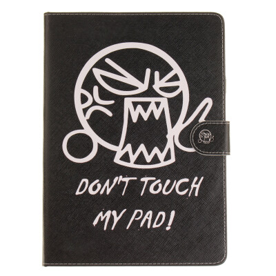 

Do not touch me Style Embossing Classic Flip Cover with Stand Function and Credit Card Slot for iPad Air 2/6