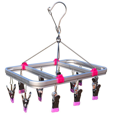 

【Jingdong Supermarket】 Jia Shi and hangers clothes rack stainless steel anti-skid folder drying rack JH820