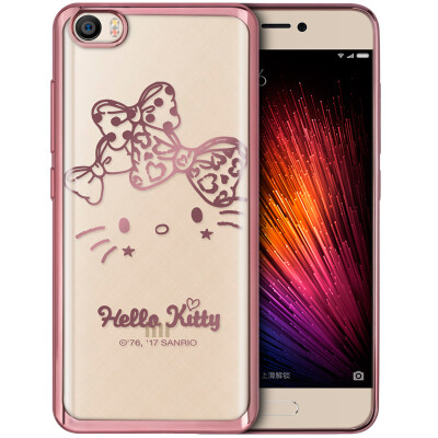 

You Plus Hello Kitty Series millet 5 mobile phone shell / protective plating thin drop soft shell flowers butterfly