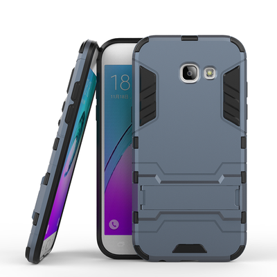 

Dark blue Slim Robot Armor Kickstand Shockproof Hard Rugged Rubber Back Case For SAMSUNG GALAXY A5 2017A520
