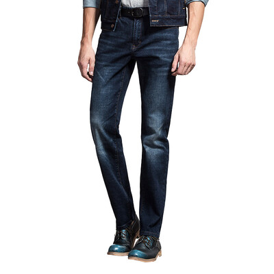 

Pierre cardin (pierre cardin) 203681-0808 Осенний и зимний мужской эластичный комфорт досуг прямолинейный модный котик для ношения белых ковбойских брюк синий 38 метров