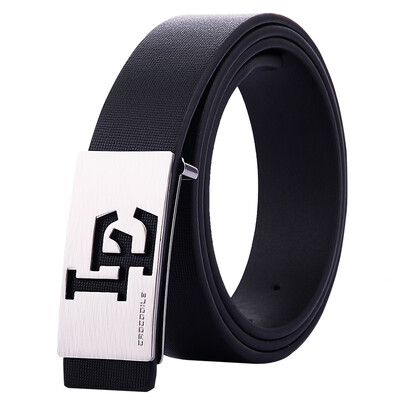 

CROCODILE leather slide buckle Men's belt