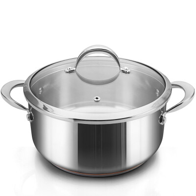 

Jingdong supermarket] platinum Dili Bodeux royal soup pot 24cm pure copper core hot 304 stainless steel pot stew pot