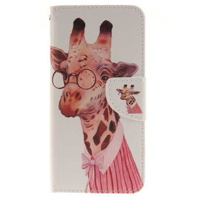 

Giraffe Design PU Leather Flip Cover Wallet Card Holder Case for SAMSUNG GALAXY S7 Edge
