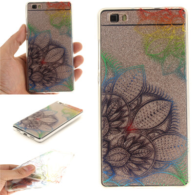 

Dream flower Pattern Soft Thin TPU Rubber Silicone Gel Case Cover for HUAWEI P8 LITE