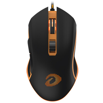 

Dale excellent dare-u EM905 professional game RGB dazzling mouse black&yellow