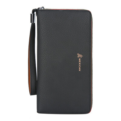 

Scientist Mexican Men&39s Handbag Envelope Envelope Bag Hand Bag Large Capacity Men Fashion Casual Business Leather Zipper Wallet Handbag MXC40254M-01 Black