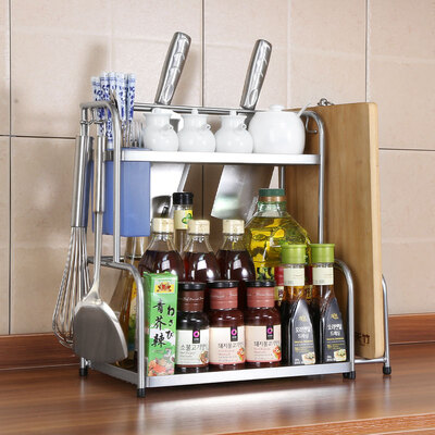

Twilight House Kitchen Double Shelf Drain Drainage Tackel Trolley Tool Cabinet Kitchenware Chopsticks Cylinder Tube Double Shelf ZM3372B