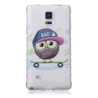 

Owl Pattern Soft Thin TPU Rubber Silicone Gel Case Cover for SAMSUNG GALAXY Note 4