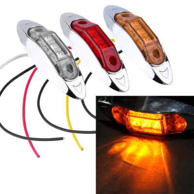 

1pc 3 Led Clearance Side Marker Trailer Van Light Fish Shape 12V DC New