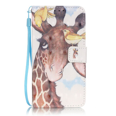 

Giraffe Design PU Leather Flip Cover Wallet Card Holder Case for SAMSUNG G530