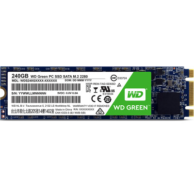 

Western Digital (WD) Green Series Интерфейс 240G M.2 твердотельный накопитель (WDS240G1G0B)