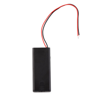 

Battery Case Box Holder for 2-AAA Battery with ON/OFF Switch Wire Leads