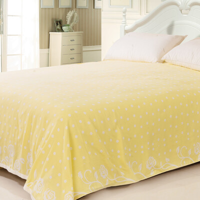 

Vogue Jieyu cotton towel was wave point skin-friendly breathable summer cool air was 150 200cm 730g yellow