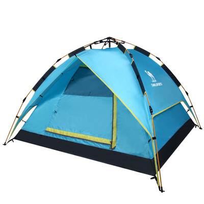 

Camel CAMEL outdoor hydraulic automatic tent camping rainproof shade four seasons double tents A6S3H8111 blue