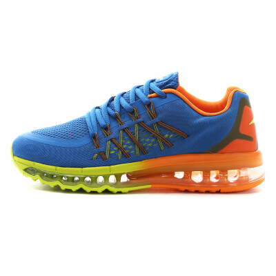 

ERKE ERKE spring new shock absorbing wear shoes men's regular sports running shoes 11116103202 color blue / lime green 41