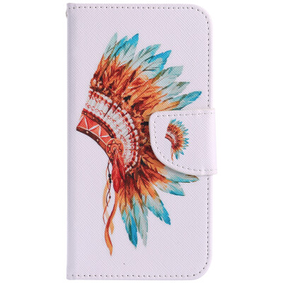 

Indian Hat Design PU Leather Flip Cover Wallet Card Holder Case for Google Pixel