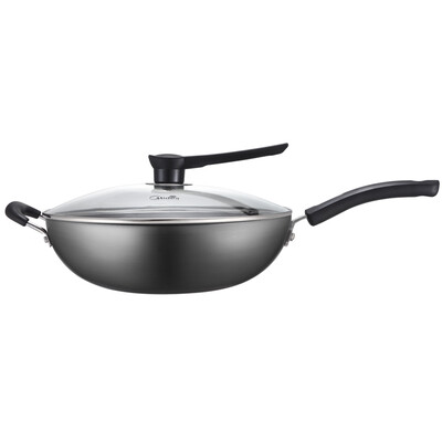 

Midea Midea really stainless steel iron wok 32cm easy to clean no coated wrought iron potware pot CT32A4