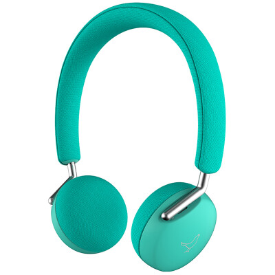 

Libratone bird sound Q Core sticky head wearing a wired headset water green