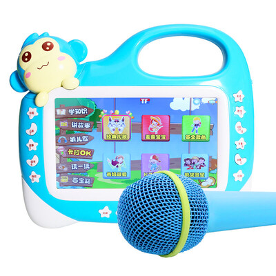 

[Jindong morning education] extreme space (JDBF) early education video story machine children learning machine educational toys rechargeable download PF7002 blue 7 inch screen 16G memory +2 microphone