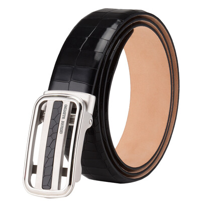 

Giovanni Valentino (GIOVANNI VALENTINO) Men's belt business casual leather leather belt simple fashion automatic buckle 740326310 black