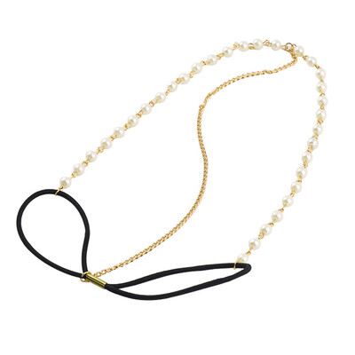 

Мода чешского Женщины Металл Pearl Руководитель цепи ювелирных изделий Лоб головная повязка