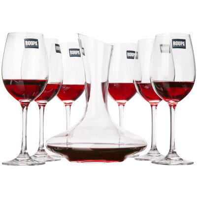 

ROUPA Crystal Red Wine Cup Wine Goblet 7pcs Set Awake Drinks Wine Set Gift Box 410ml Red Wine Cup 6 1000ml Wakeer 1