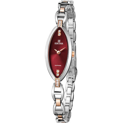 

According to wave (EBOHR) watch series of bright colors between the series of fine gold chain quartz watch 36090129