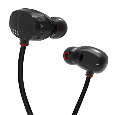 

KZ ZS1 Наушники двойственный динамический Водитель наушники ZS1 гарнитура Audifonos стерео наушники наушники вкладыши наушники бас