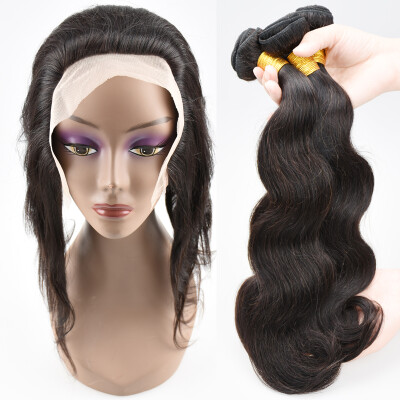 

Cy May Hair Brazilian Body Wave Lace Frontal Closure With Bundles Brazillian Hair Tissage Avec Closure Lace Frontale Oreille