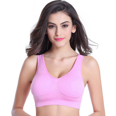 

Palang Duo bra no steel ring sports bra braze running anti-shock vest bra WX002 comfortable hand vest pink L 17095