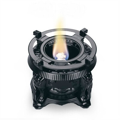 

Traditional Black Alcohol Burner with Metal Stand for Tea Ceremony Teapot Warmer