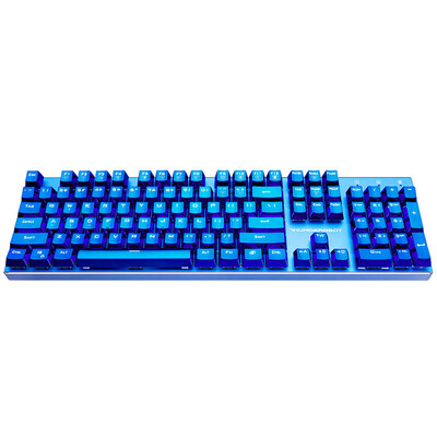

Raytheon ThundeRobot Blue Blood K75B All Aluminum Keypad RGB Symphony Backlighting Keypad Mechanical Keyboard Gemstone Blue Black 104
