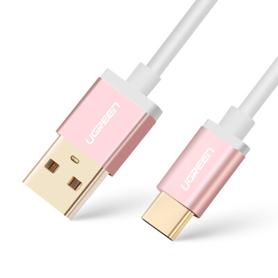 

Green Union Type-C data cable fast charge mobile phone charging cable USB3.0 Andrews adapter charger power cord support Huawei p9 millet 5 music as 1.5 meters 30539 rose gold